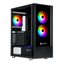 Case Antryx RX-240 + Fuente B500W FRGB FAN X4 Vidrio Templado Black 