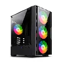 CASE ENKORE LEVITROM ENC 3008 4 FANS RGB BLACK
