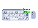Teclado + Mouse Logitech POP ICON COMBO Lilac