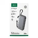 Power Bank Ugreen PB528 20000mAh 30W PD con 2 Cables USB-C Integrados Gris