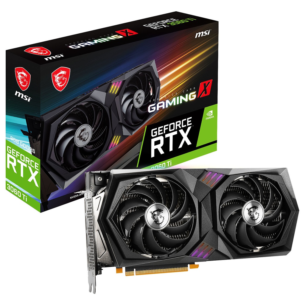 Tarjeta de Video MSI Nvidia GeForce RTX3060TI Gaming X 8GB LHR.