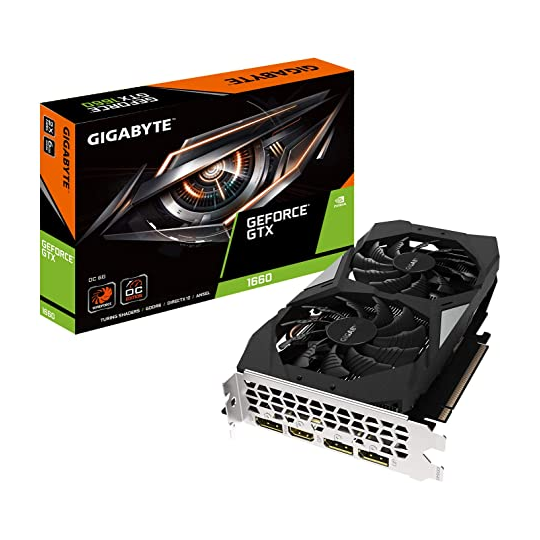 Tarjeta de video Gigabyte GeForce GTX1660 OC, 6GB GDDR5 192-bit.