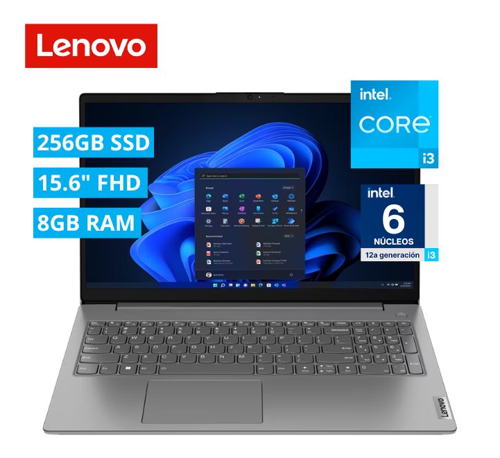 Laptop Lenovo V15 G3 IAP 15.6" FHD TN, Core i3-1215U 1.2/4.4GHz, Ram 8GB, SSD 256GB, FreeDos.