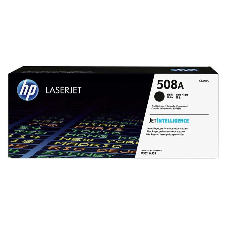 Toner HP (508A) CF360A Negro.