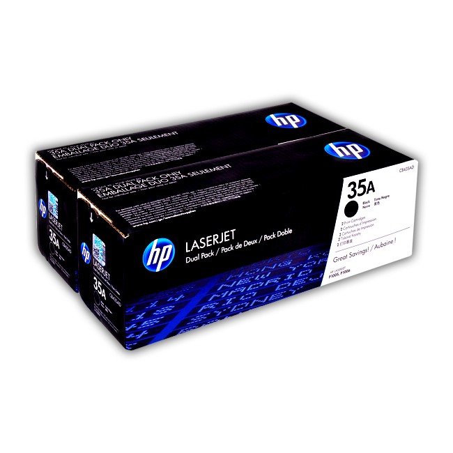 Toner HP (35A) CB435AD, Negro.