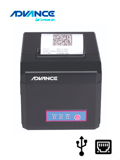 Impresora Termica Advance ADV-8010, velocidad de impresion 300 mm/seg ,USB+LAN
