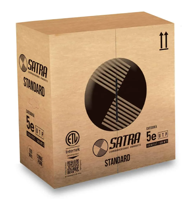 Caja Cable de Red UTP SATRA CAT5E 305 Metros