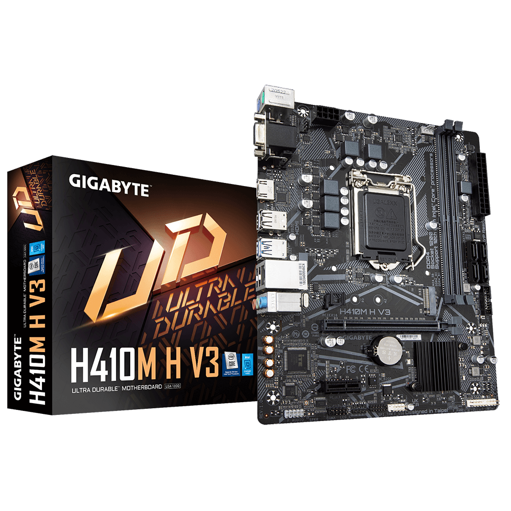 Motherboard Gigabyte H410M H V3 LGA1200 DDR4 SATA 6.0Gb/s, USB 3.2