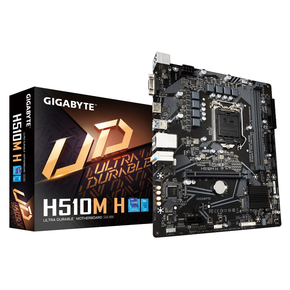 Motherboard Gigabyte H510M H, LGA1200, DDR4, SATA 6.0Gb/s, USB 3.2
