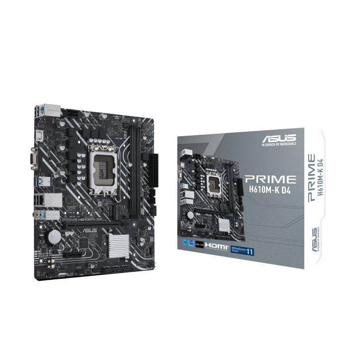 Placa Base Asus Prime H610M-K D4, Chipset Intel H610, LGA1700, mATX