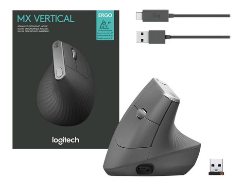 Mouse Logitech MX Vertical Wireless/Bluetooth Black