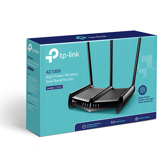 Router Inalambrico TP-LINK Archer C58HP AC1350 Doble Banda.