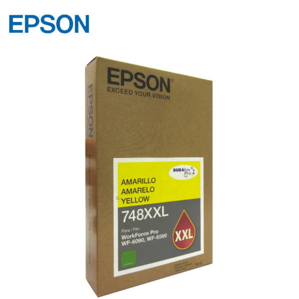 Tinta Epson Original T748XXL420 Amarillo 69ml.
