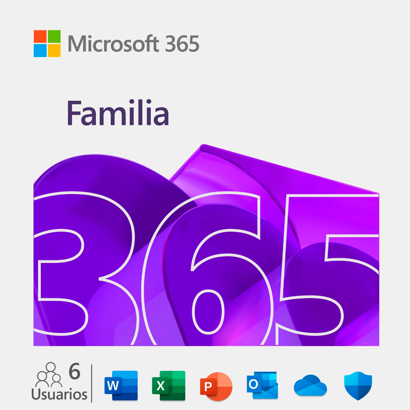 Microsoft Office 365 Family - Licencia de suscripción (1 año) - hasta 6 personas - ESD - 32/64-bit - Win, Mac, Android, iOS - All Languages