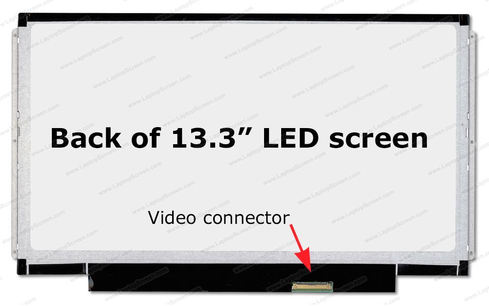 Pantalla Laptop LCD mate, LED 13,3" HD, LVDS, 40 Pines, compatible con  LP133WH2 N133BGE-L41 B133XW01 LTN133AT20.