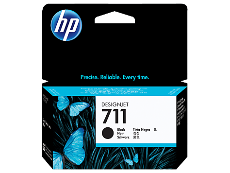 Cartucho Tinta de HP(711), CZ129A, Negro, 38ml.