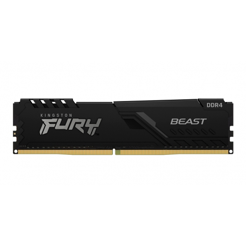 Memoria Ram DIMM Kingston Fury Beast, 16GB, DDR4, 3200 MHz, PC4-25600.