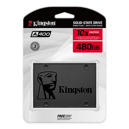 Disco Solido Kingston A400 480GB SATA, 2.5".