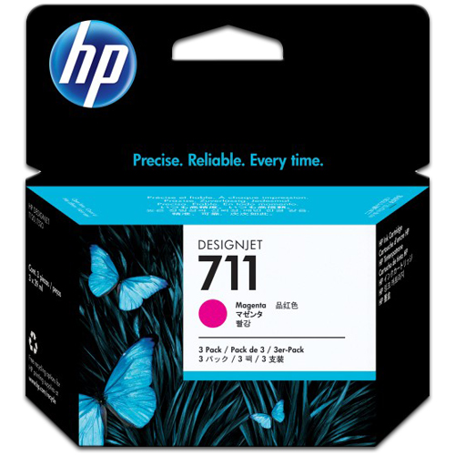 Cartucho de Tinta HP (711)  DGJ T120/T520, Magenta, 29ml.