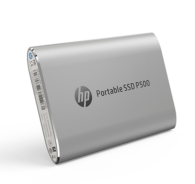 Disco Solido Externo HP P500, 250GB, USB 3.1 Gen2 Tipo-C, Plata.