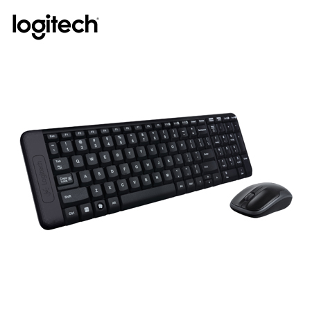 Kit Teclado y Mouse Inalambrico Logitech MK220, , Usb, Negro.