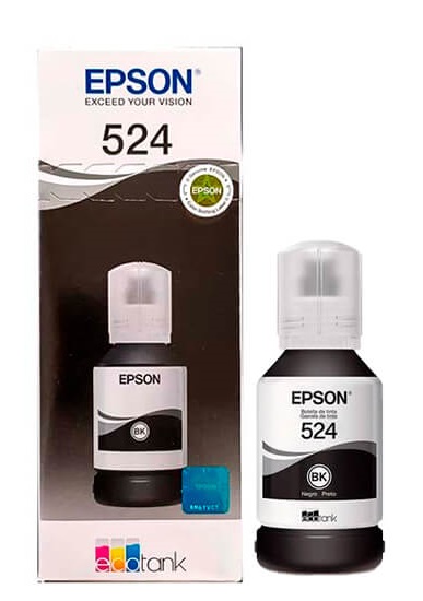 Tinta Epson (524) T524120-AL, Negro, 127ml.