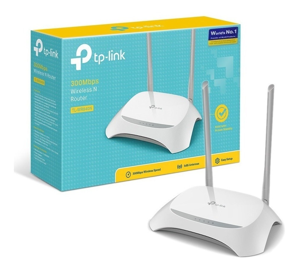 Router Internet Wifi TP-Link TL-WR840N, 300Mbps, 2.4GHz.