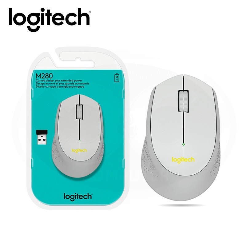 Mouse inalambrico Logitech M280, 1000dpi, Gris.