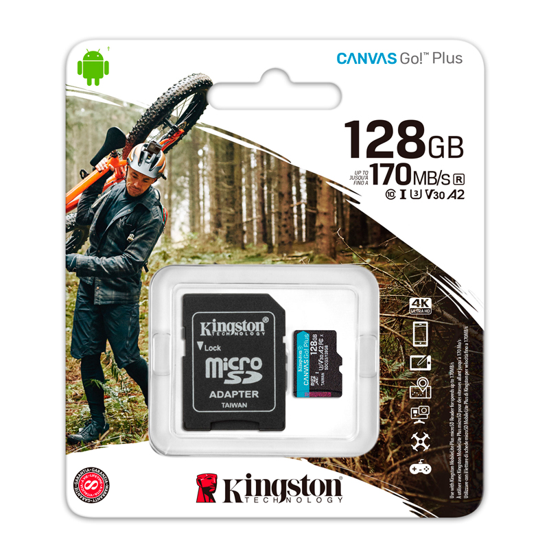 Memoria MicroSD Kingston Go Plus 128GB