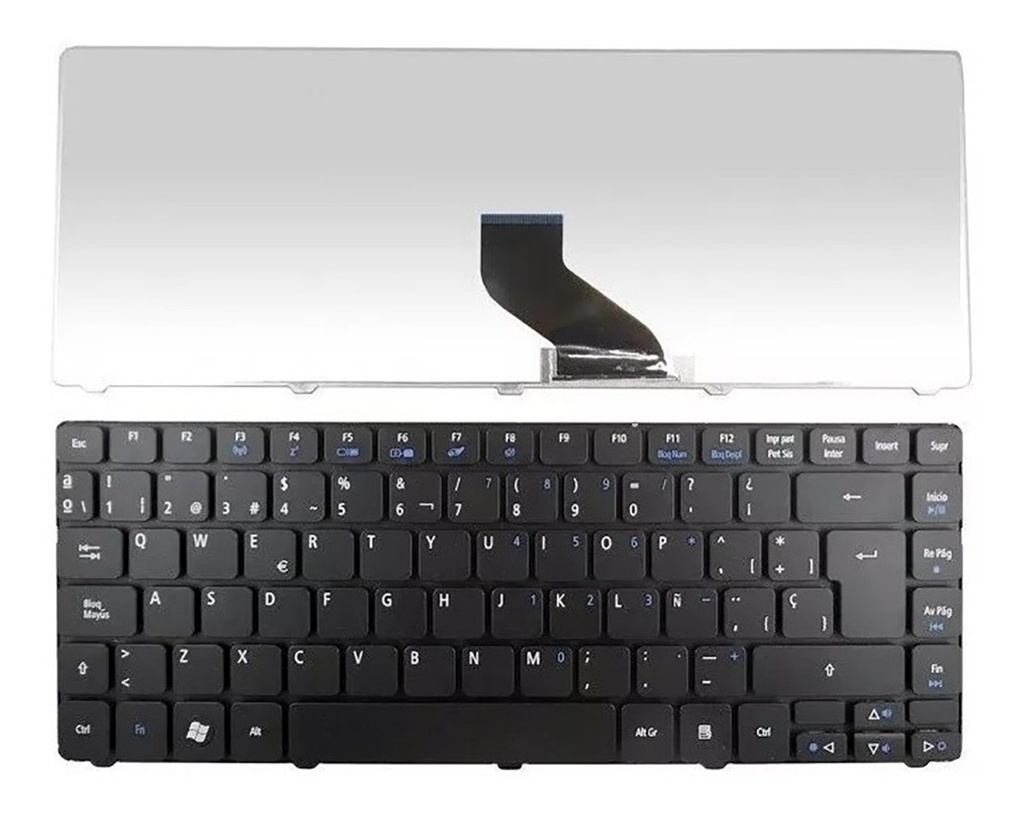 Teclado para Laptop Acer 4810T, 4610T, 3810T, E1-471 Negro.