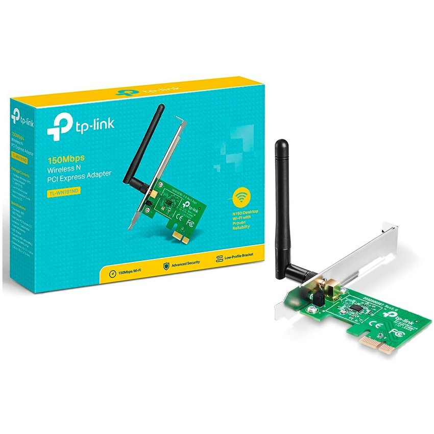 Tarjeta de Red o Adaptador Inalámbrico Wifi TP-Link TL-WN781ND, 2.4GHz, 150Mbps