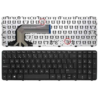 Teclado para Laptop HP, H-15E/15N, series pavilion, Negro.