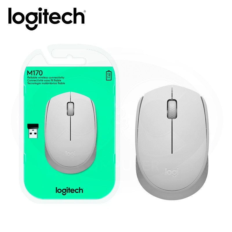 Mouse Inalambrico Logitech M170, Blanco.