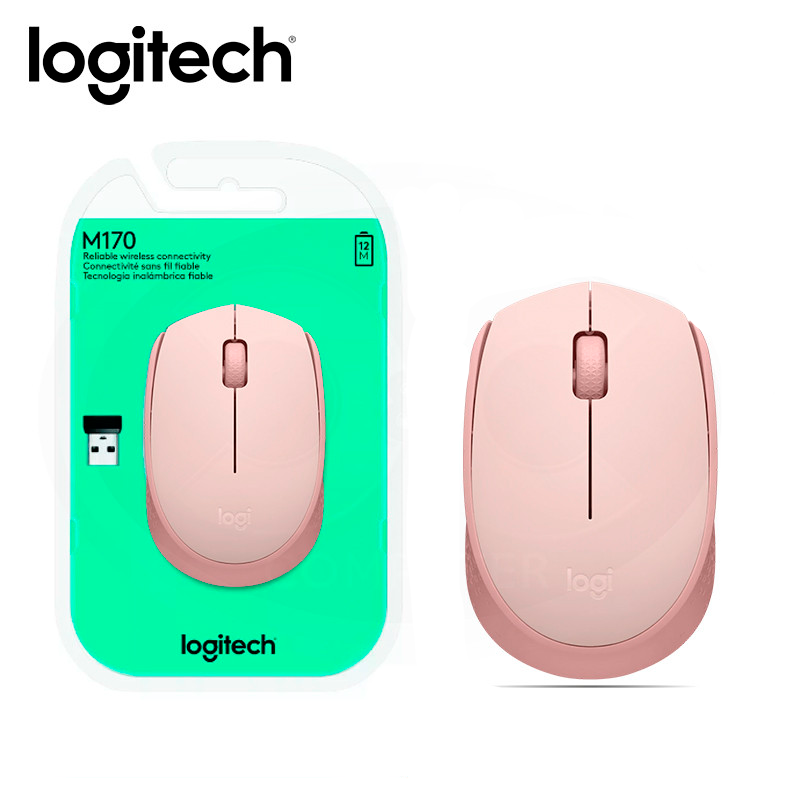 Mouse Inalambrico Logitech M170, Rosa.