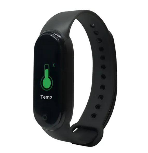 Smartwatch Nooz Modelo GNB-OQT3029, con Termómetro Integrado, Pantalla de 2.4 Pulgadas, Monitoreo Deportivo, Color Negro