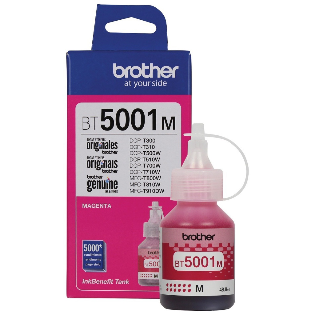 TINTA PARA IMPRESORA MULTIFUNCIONAL COLOR MAGENTA SEGUN EETT - BROTHER BT5001M