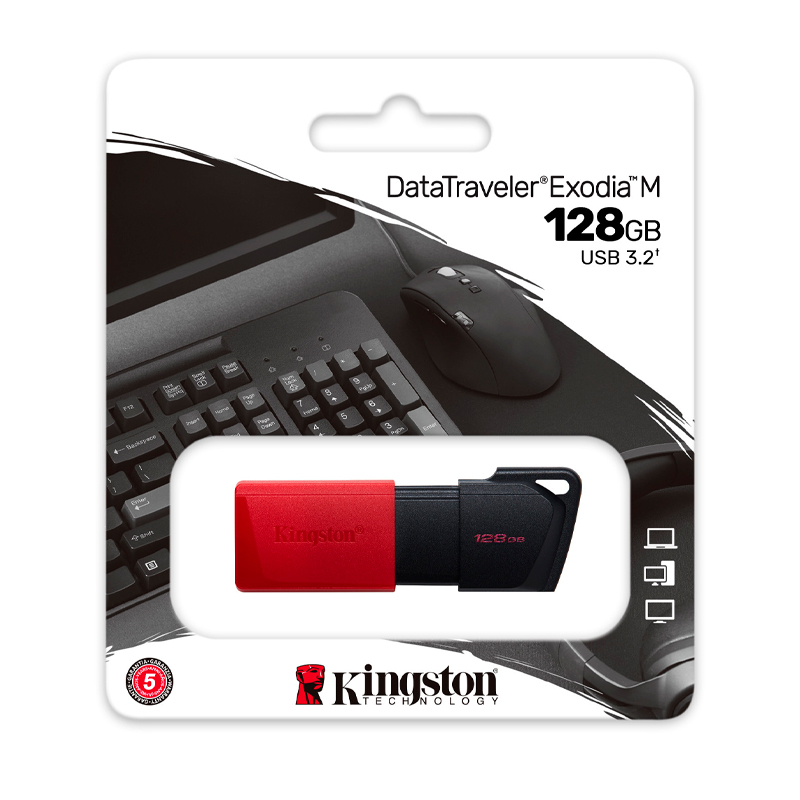 Memoria USB Kingston DT Exodia M, 128GB, USB 3.2, DTXM/128GB.