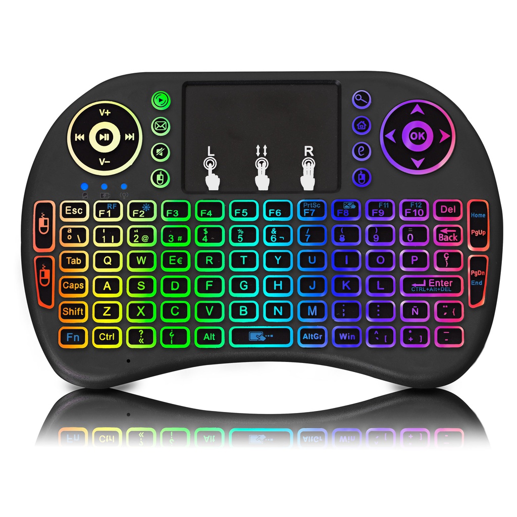 Mini Teclado Cybertel CYB K236 RGB Led Wifi Touch.