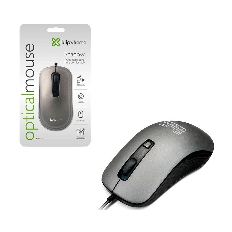 Mouse Klip Xtreme Shadow KMO-111, USB.