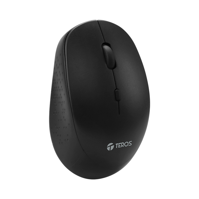 Mouse inalambrico Teros TE5074N, Negro,1600dpi, USB.