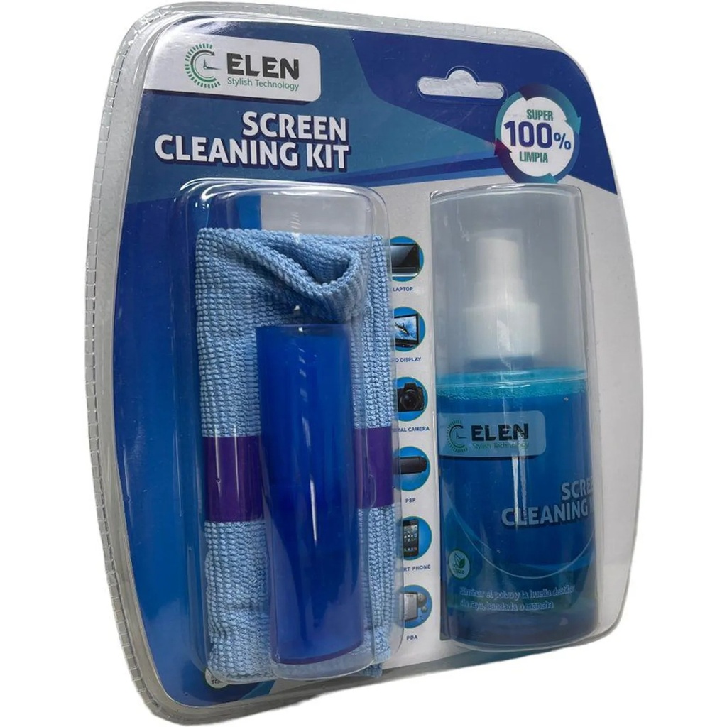 Kit de limpieza para pantalla, 200ml.