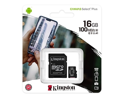 Memoria MicroSD Kingston 16GB, SDCS2/16GB.