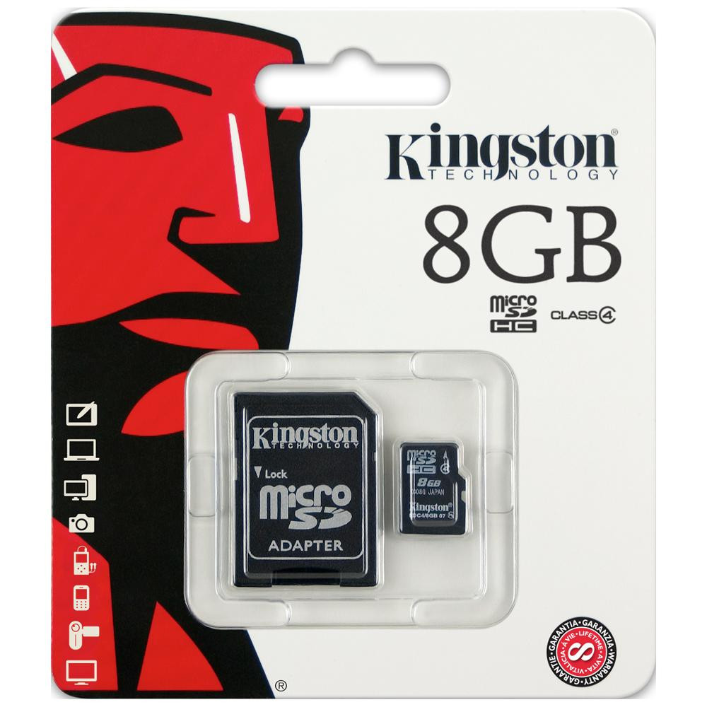 Memoria MicroSD Kingston C4 8GB.