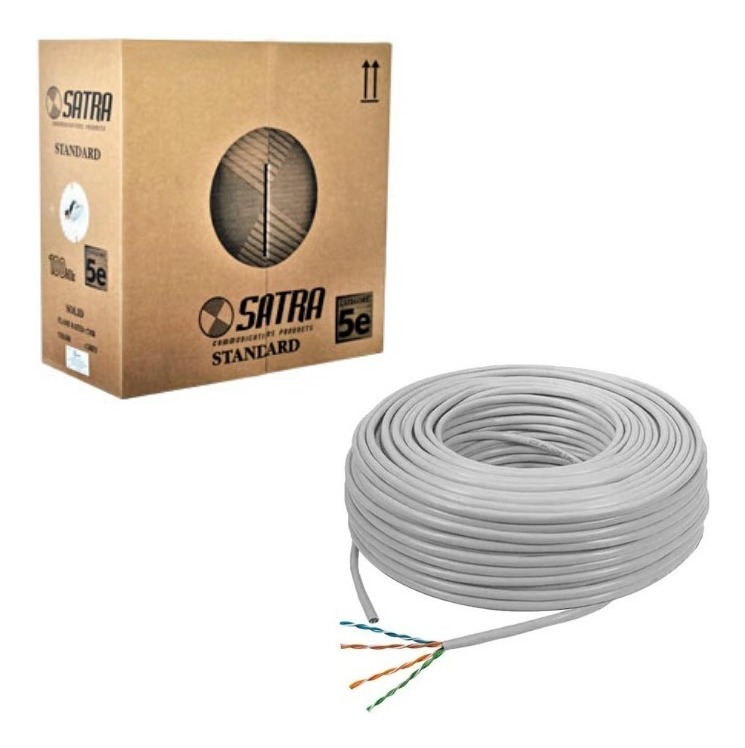 Cable de Red-UTP SATRA Cat 5E, x Metro.