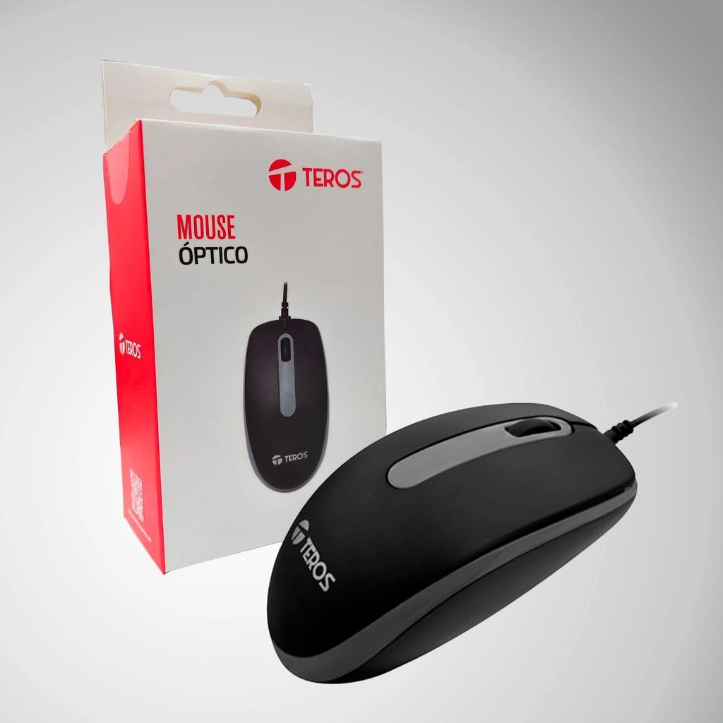 Mouse Teros TE-1220S DPI 1000, Negro.