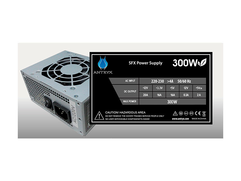 Fuente Poder Micro ATX Antryx SFX-300W AP-MA300ROS-R1.