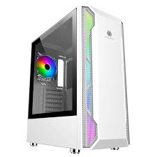 Case C/Fuente B600W Antryx RX 430U WHITE Usb3.0 Fan X2, C/Cinta Led.