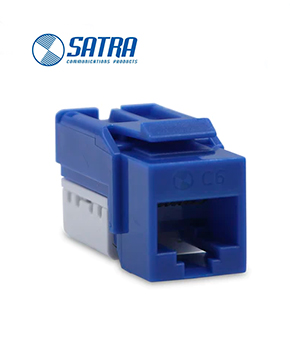 SATRA 102010004, Jack RJ45 CAT 6 Azul