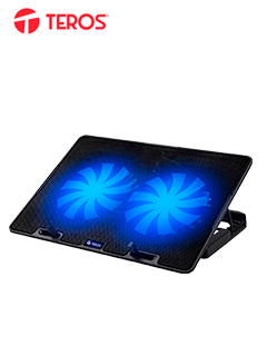 Cooler Externo Teros TE-7020N, hasta 15.6", 2 fan de 12cm