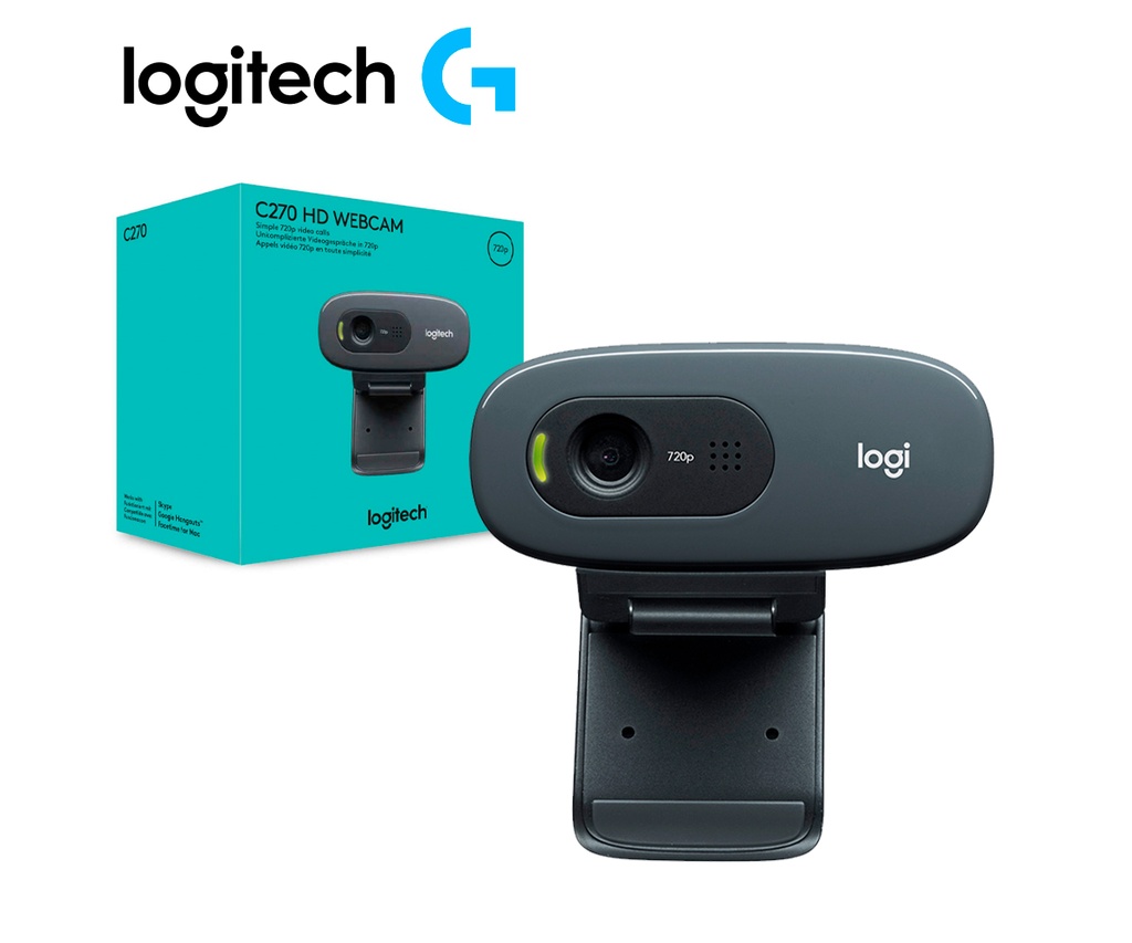 Camara Web Logitech C270 HD 720P.